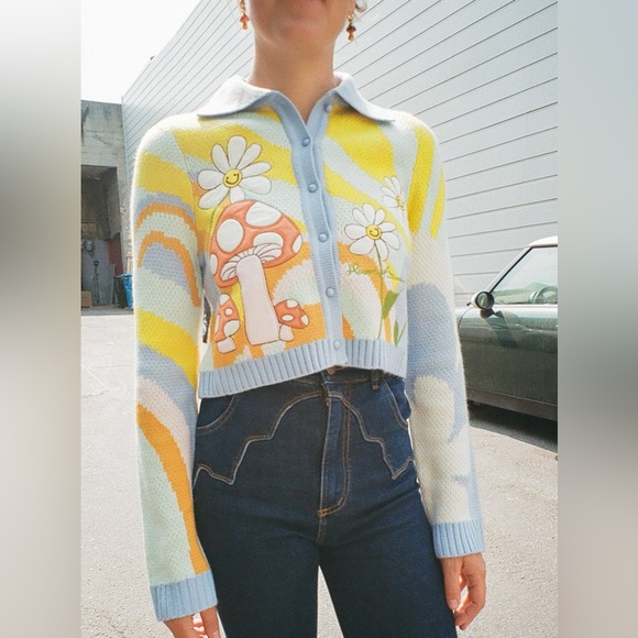 House of Sunny Big Bloom Cardigan Sweater - Picture 4 of 16